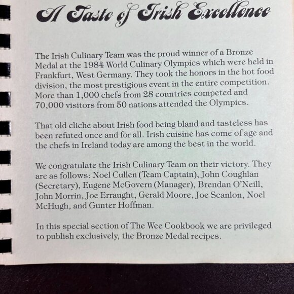 The Wee Cookbook — Irish Children’s Fund Community Recipes (Comb-Bound, 286 pp.) - Picture 3 of 8